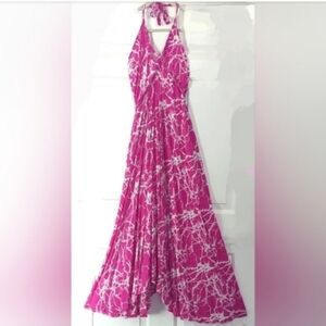 NWOT Loungewear Maxi Backless Halter Dress, Beach Dress, Loungewear Resortwear
